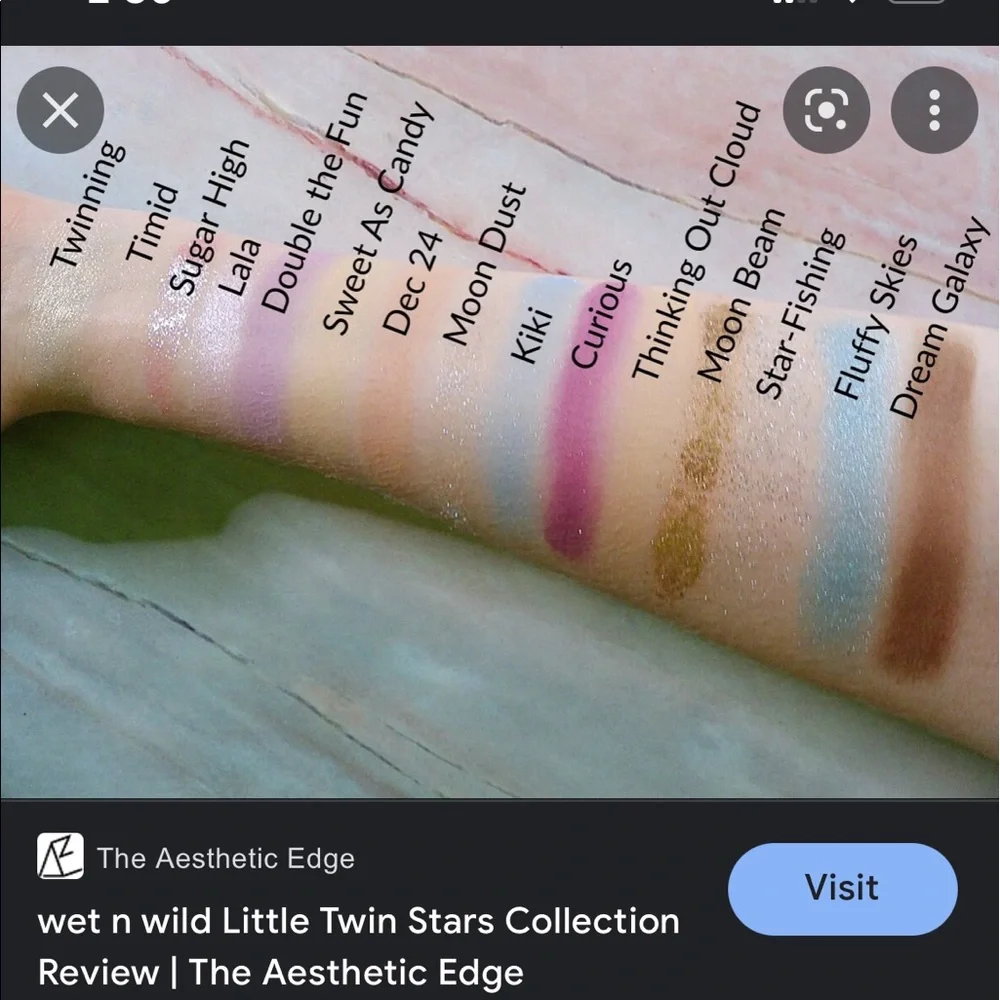 Wet n Wild Little Twin Stars Cotton Candy Clouds Artistry Palette - Picture 7 of 7